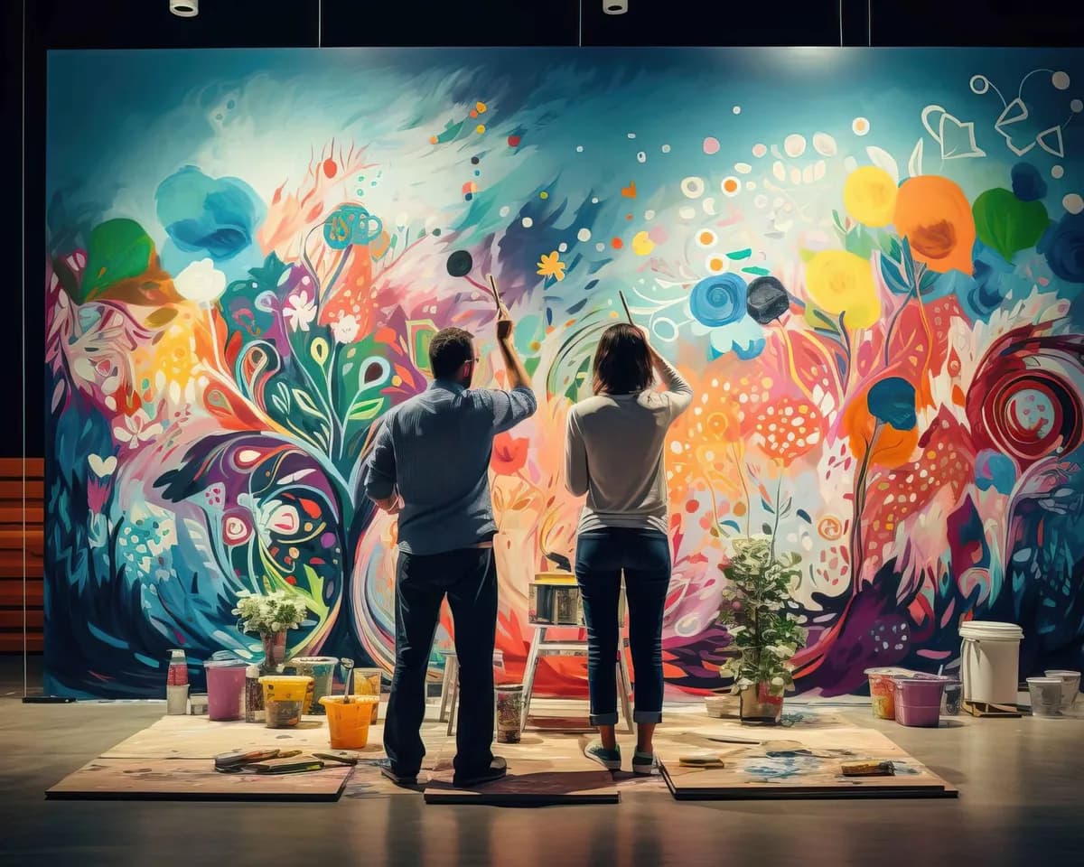 مسابقة رسم الجدارية