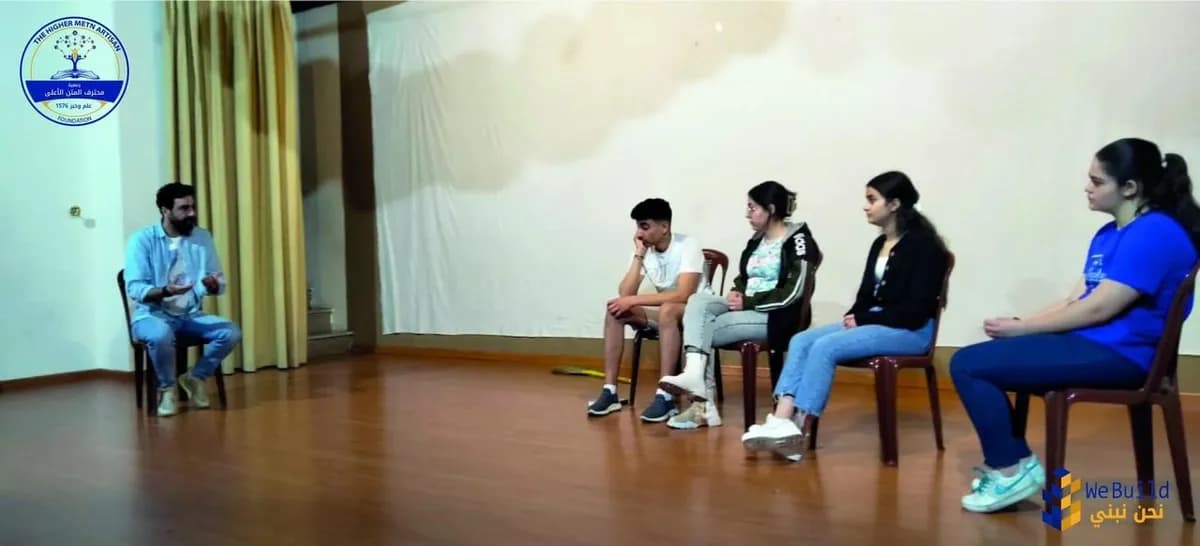 Training workshop with artist Michel Hourani